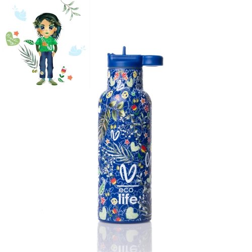 Ecolife X Vasiliki Thermos Blue 500ml 33-BO-2324