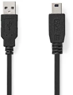 Nedis usb 2.0 Cable usb-a Male - Mini usb-b Male 3m (Ccgl60300bk30) (Nedccgl60300bk30)