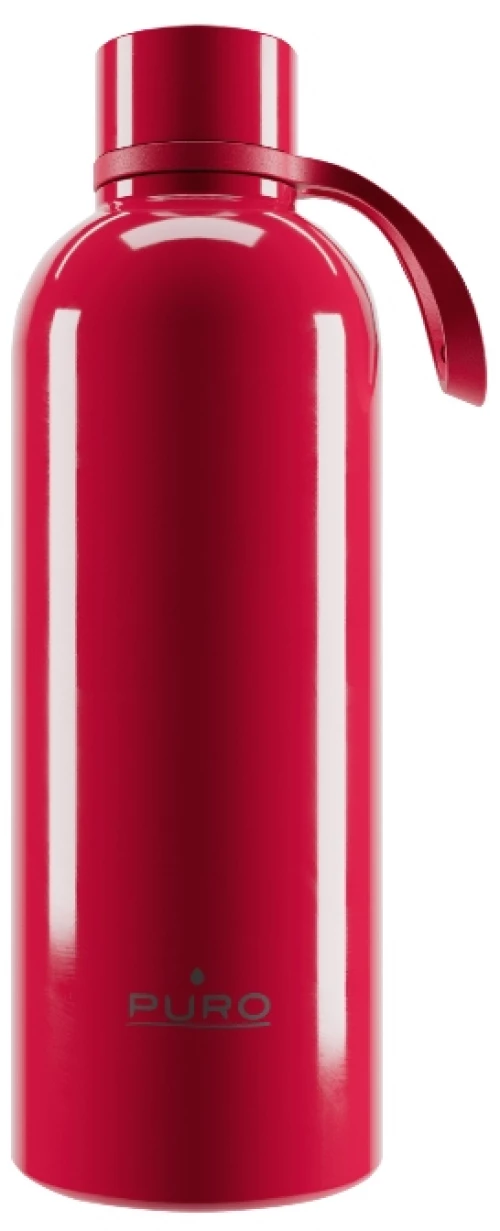 Puro ''DOUBLE WALL'' bottle with lace 750ml, red