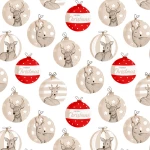 Καρέ Χριστουγεννιάτικο 90x90 Merry Chrιstmas Εκρού Borea