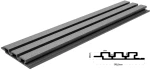 WPC Panel τοίχου με 3D Πηχάκια 25/176.5mm L.GREY 8550 New Plan