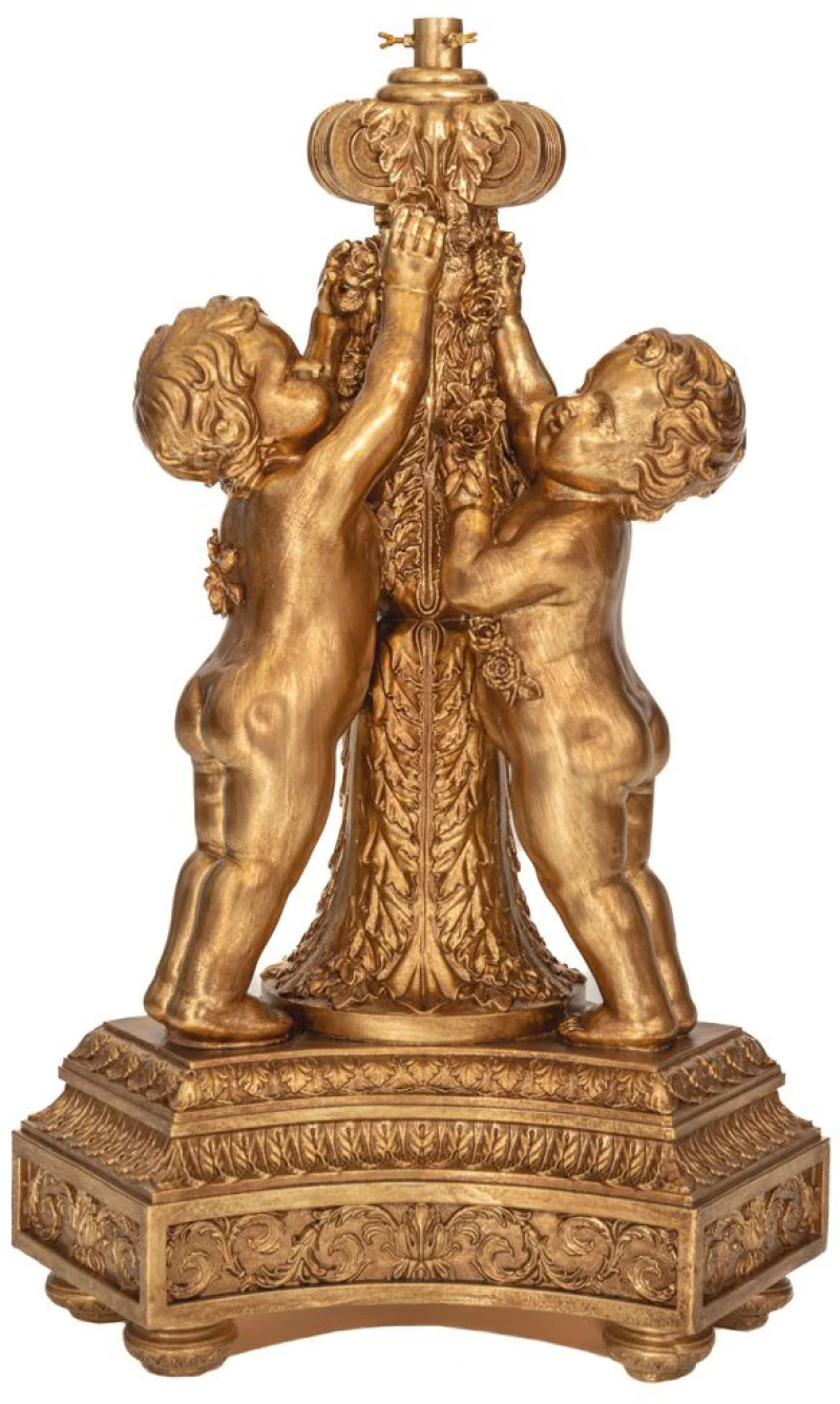 Βάση δέντρου χρυσή polyresin με παιδάκια 65x56x92cm Iliadis 87807