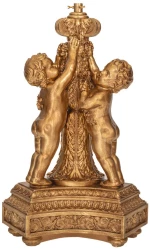Βάση δέντρου χρυσή polyresin με παιδάκια 65x56x92cm Iliadis 87807