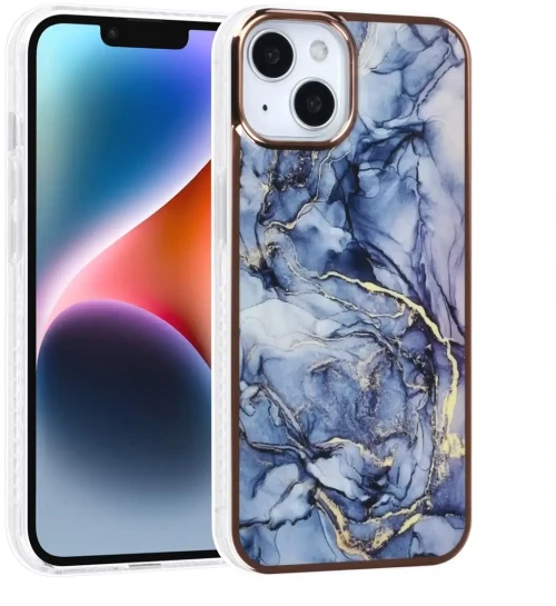 UNIQ Accessory iPhone 14 & 13 TPU Backcover - Marble Grey