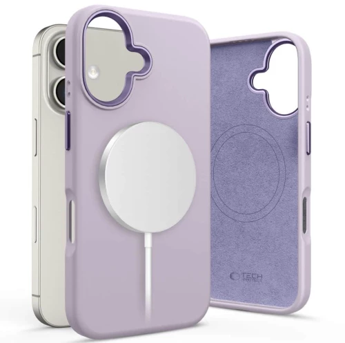 Tech-Protect Θήκη Silicone Pure Magsafe iPhone 16 Μωβ