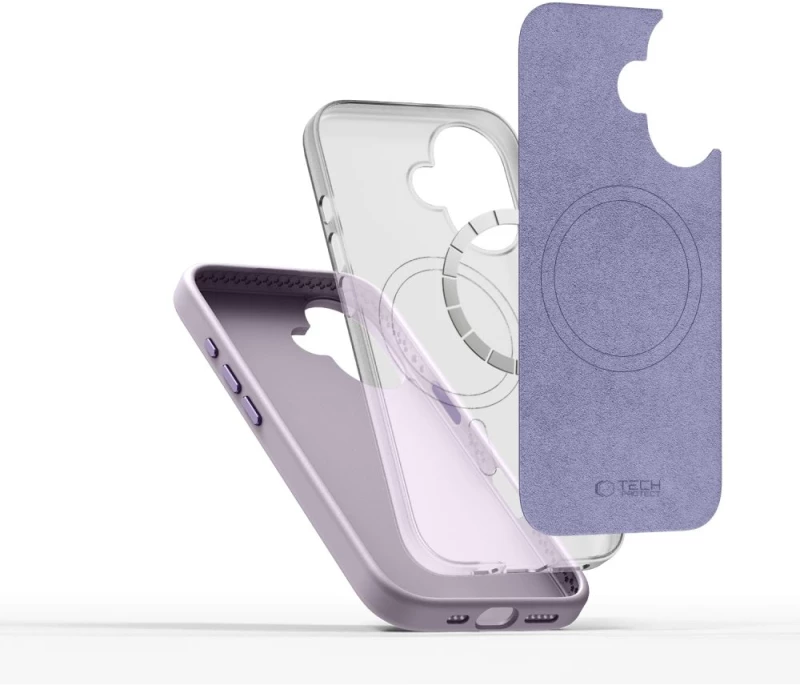 Tech-Protect Θήκη Silicone Pure Magsafe iPhone 16 Μωβ