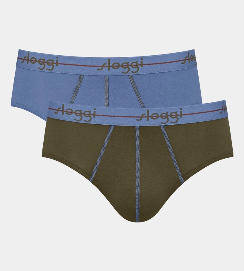 Sloggi Men Start Midi Ανδρικά Σλιπ 2ΤΜΧ Βαμβάκι 10206949-0031