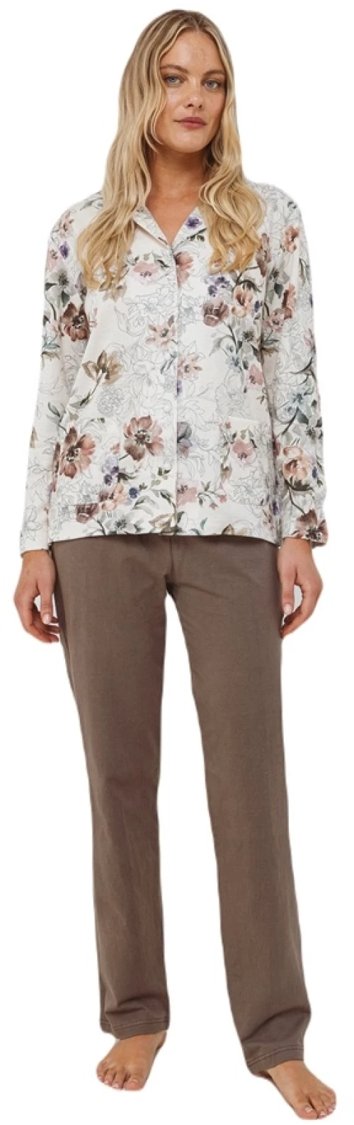 Giota Γυναικεία Χειμερινή Πυζάμα Με Βαμβάκι Regular Fit 4444