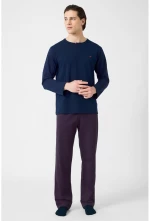 Minerva Ανδρική Χειμερινή Βαμβακερή Πυζάμα Relaxed Fit 96-71146-100
