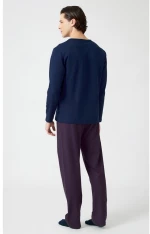 Minerva Ανδρική Χειμερινή Βαμβακερή Πυζάμα Relaxed Fit 96-71146-100