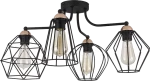 POLLY CEILING LAMP 4xE27 BLACK