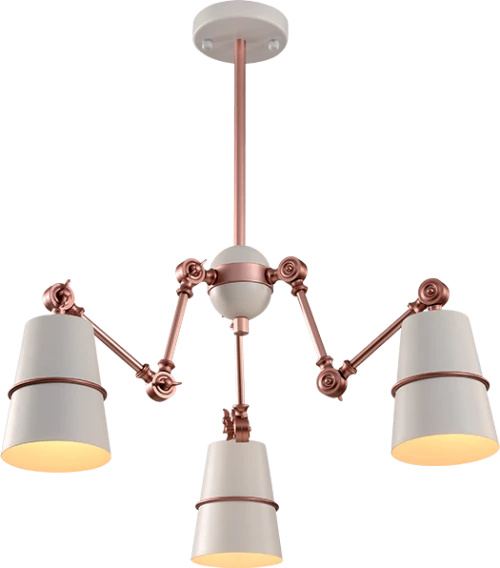 SPIDER CHANDELIER 3XE27 WHITE