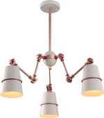 SPIDER CHANDELIER 3XE27 WHITE