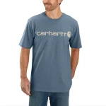 Μπλουζάκι Ανδρικό T-Shirt Core Logo Thundercloud Heather Μπλε Carhartt 103361-HH5