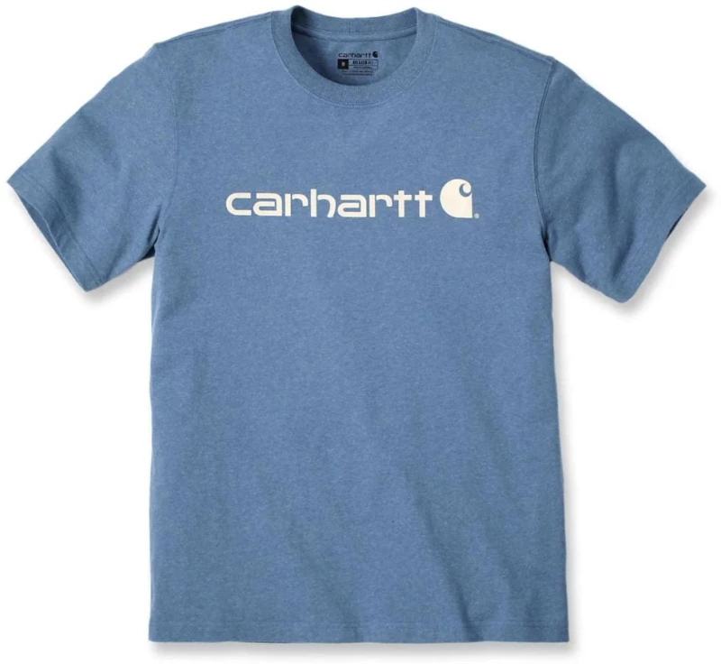 Μπλουζάκι Ανδρικό T-Shirt Core Logo Thundercloud Heather Μπλε Carhartt 103361-HH5