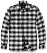 Πουκάμισο Ανδρικό Καρό Flannel Άσπρο Μαύρο Malt Carhartt 105945-W03