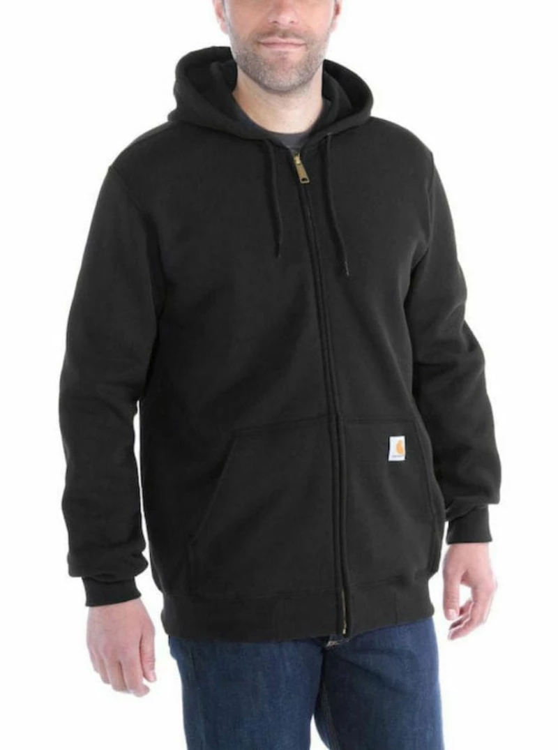 Φούτερ Ανδρική Με Φερμουάρ Και Κουκούλα Zip Hooded Black CARHARTT K122-BLK