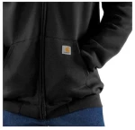 Φούτερ Ανδρική Με Φερμουάρ Και Κουκούλα Zip Hooded Black CARHARTT K122-BLK