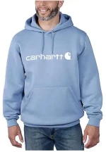 Φούτερ Μπλούζα Signature Logo Hooded Skystone CARHARTT 100074-HD0