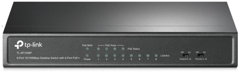 Switch TP-Link SF1008P 4x PoE V8.0