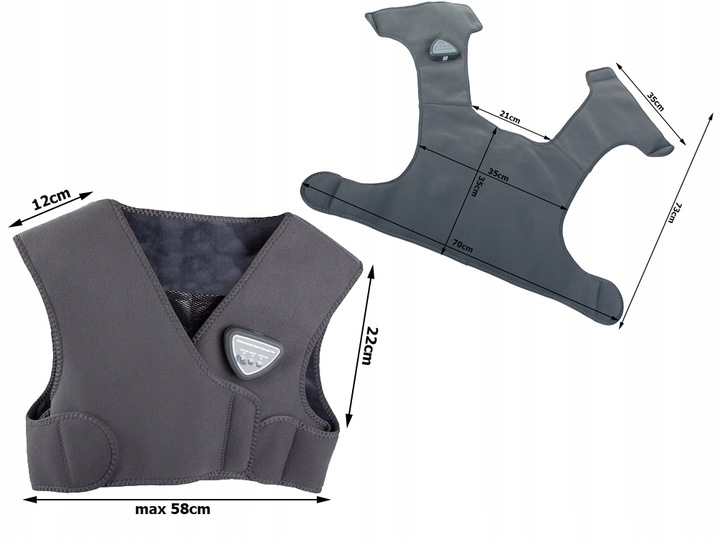 Θερμαινόμενο γιλέκο μασάζ - 410118