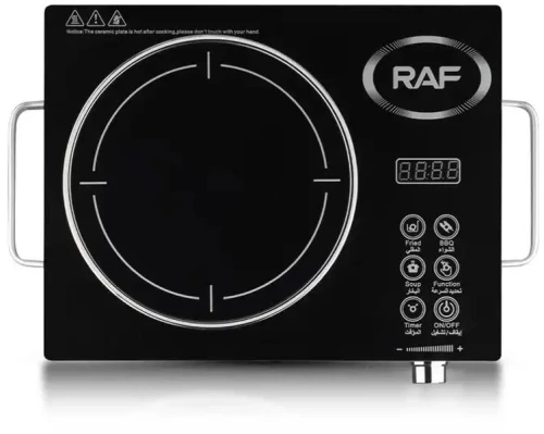 Raf Επιτραπέζια Εστία Κεραμική Μονή Μαύρη R.8019