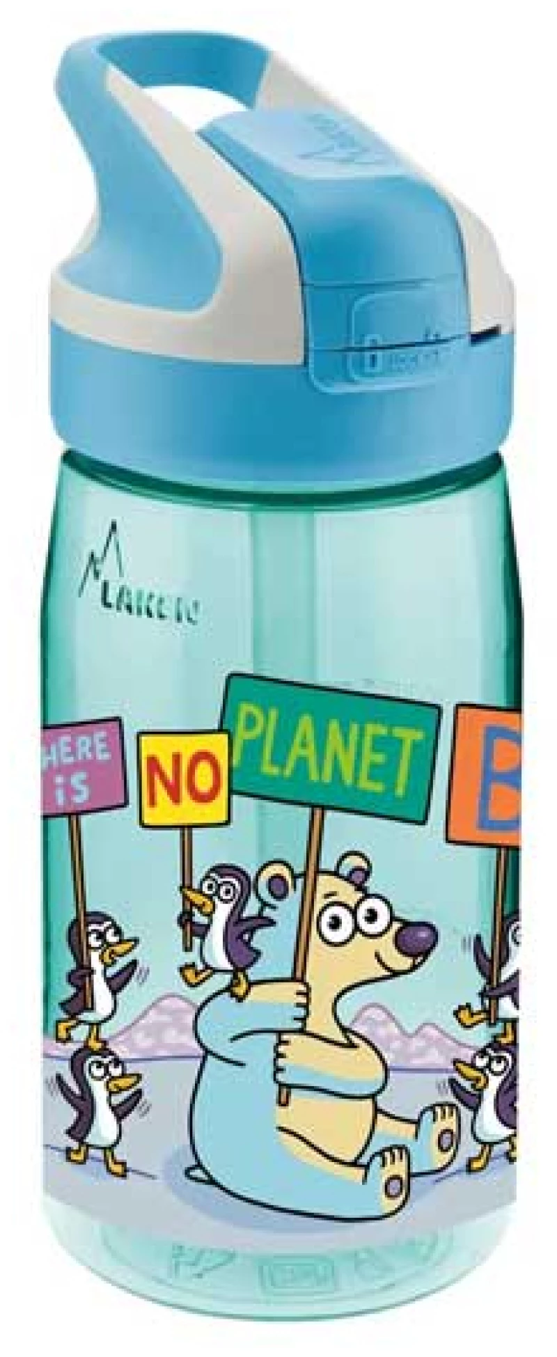 POLO Πλαστικό Παγούρι Laken Με Καλαμάκι Planet 450ml