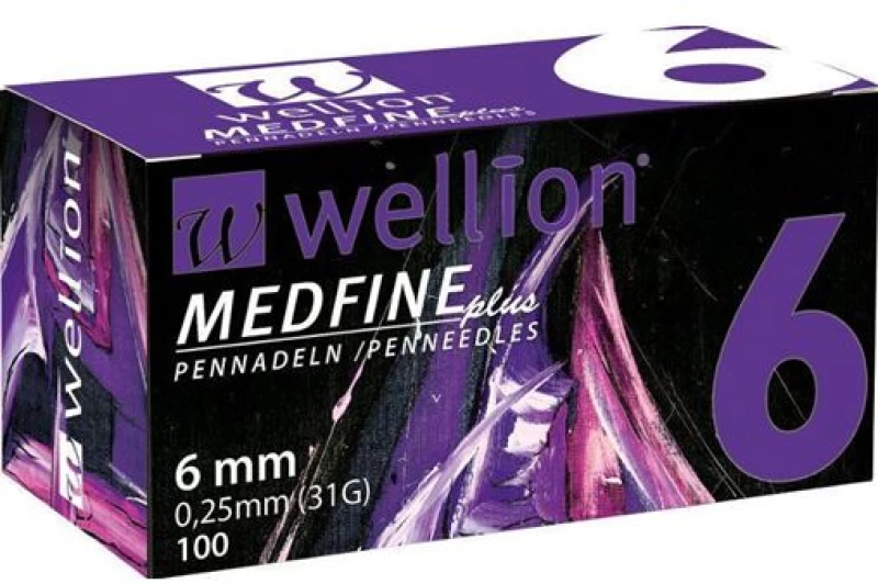MED TRUST Wellion Βελόνες Πένας Ινσουλίνης Medfine plus 6mm (31G) - 100τεμ