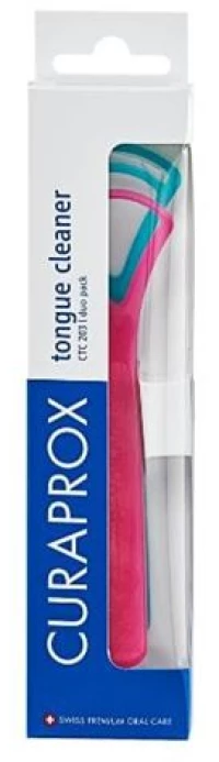 Curaprox CTC 203 Duo Pack Καθαριστές Γλώσσας 2 τμχ