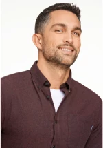 Lindbergh Man Casual Burgundy Shirt