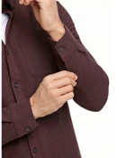 Lindbergh Man Casual Burgundy Shirt