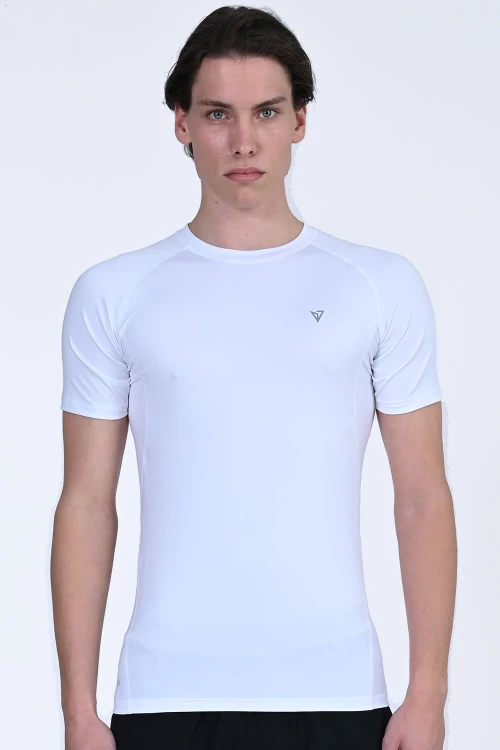 MAGNETIC NORTH COMPRESION SS T-SHIRT (50027-WHITE)