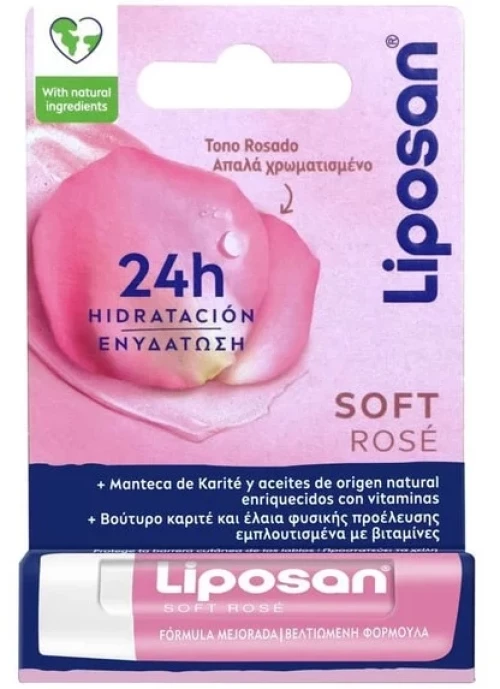 Liposan Soft Rose Lip Balm 4.8gr