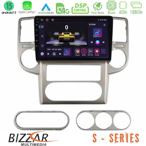 Bizzar S Series Nissan X-Trail 2003-2007 8Core Android13 6+128GB Navigation Multimedia Tablet 10" U-S-NS1502