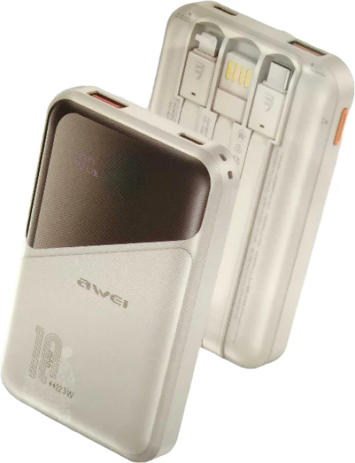 Powerbank - P64K - 10.000mah - 22.5W - AWEI - 012904 - White 012904_w