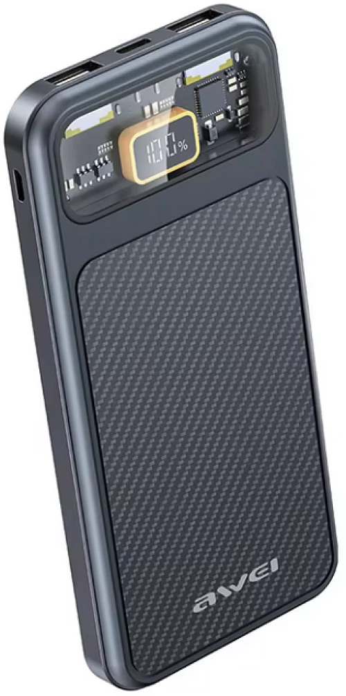 Powerbank - P105K - 10.000mah - AWEI - 005197 - Black 005197_b