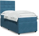 Κρεβάτι Boxspring με Στρώμα Σκούρο Μπλε 80 x 200 εκ. Βελούδινο Μπλε 3292194