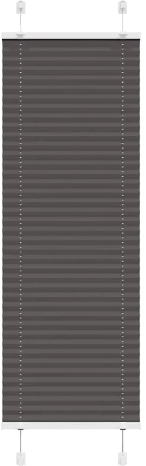 Πλισέ περσίδα Μαύρο 40x150 cm Πλάτος υφάσματος 39,4 cm Μαύρο 4015131