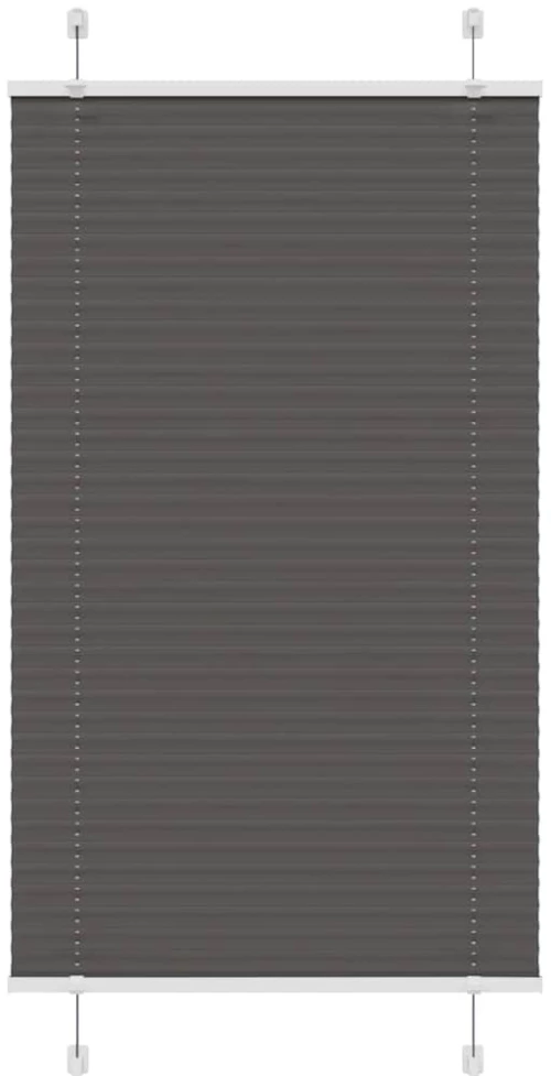 Πλισέ περσίδα Μαύρο 75x100 cm Πλάτος υφάσματος 74,4 cm Μαύρο 4015121