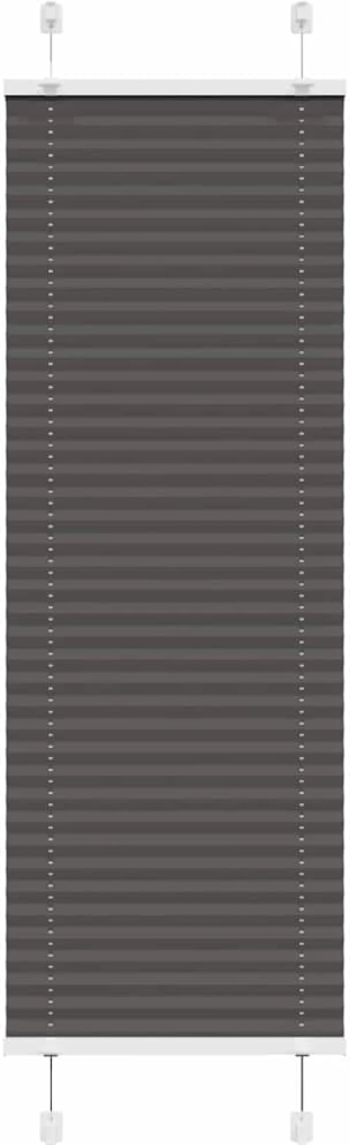 Πλισέ περσίδα Μαύρο 50x100 cm Πλάτος υφάσματος 49,4 cm Μαύρο 4015116