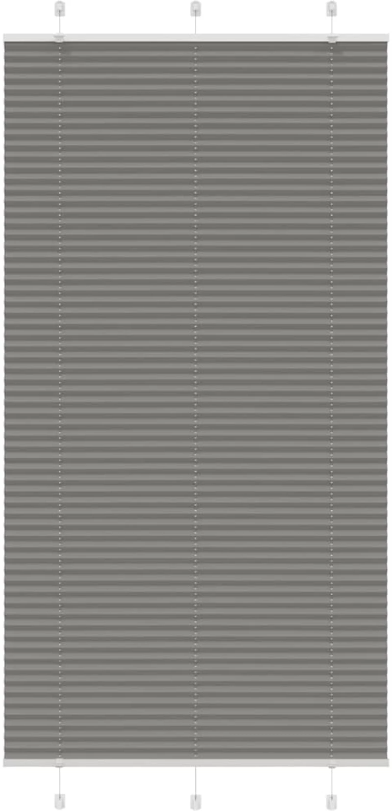 Πλισέ περσίδα Ανθρακί 105x200 cm Πλάτος υφάσματος 104,4 cm Ανθρακί 4015110