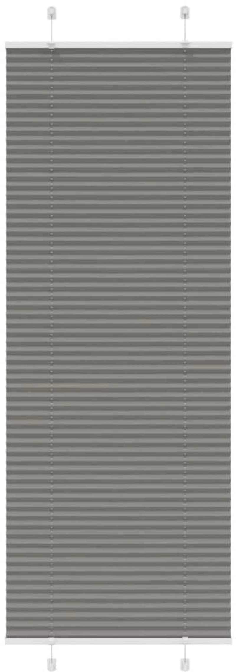 Πλισέ περσίδα Ανθρακί 80x200 cm Πλάτος υφάσματος 79,4 cm Ανθρακί 4015105