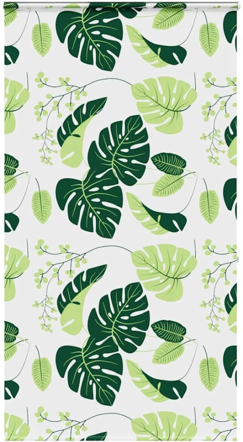Κουρτίνα Μπάνιου Ρολό κασέτα 120x240εκ. Πλάτος υφάσματος 116εκ. green leaves 4014970