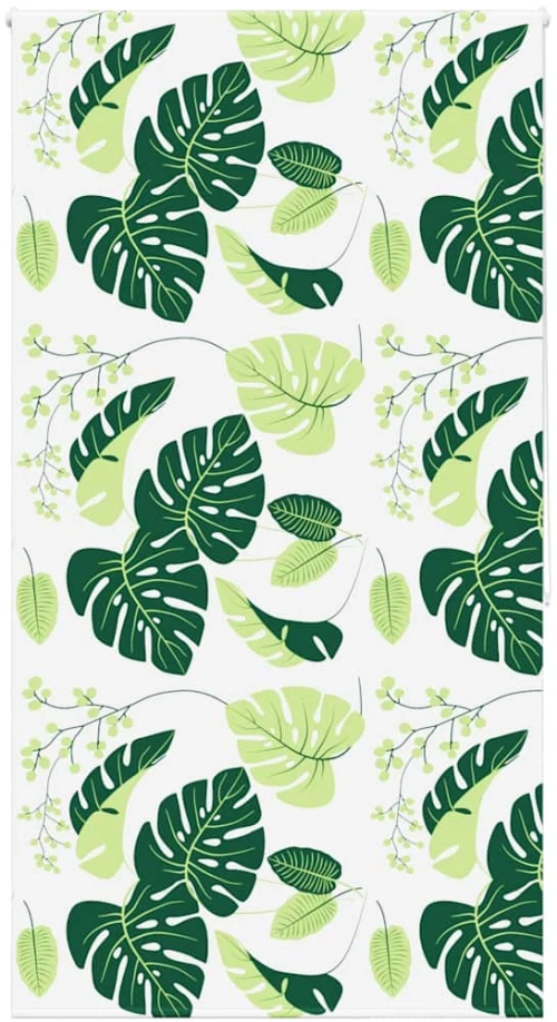 Κουρτίνα Μπάνιου Ρολό 140x240 εκ. Πλάτος υφάσματος 136 εκ. green leaves 4014851