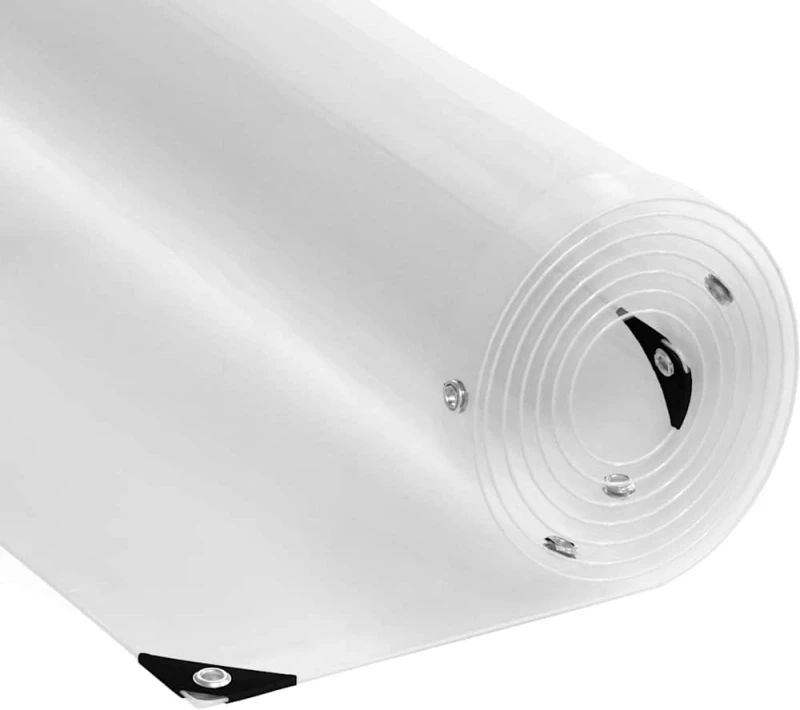 σαφής μουσαμάς με τις οπές 8x8 m PVC Διαφανές 4018621