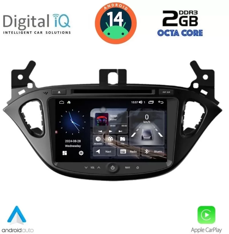 DIGITAL IQ MSF 321_CPA (8” DECK) MULTIMEDIA SYSTEM for OPEL ADAM - CORSA E mod. 2014-2022 DIQ_MSF_321_14