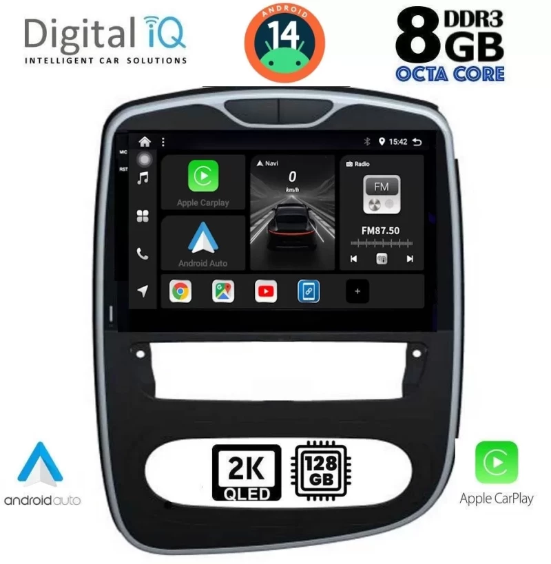 DIGITAL IQ BXF 8545_CPAA (10inc) MULTIMEDIA TABLET for RENAULT CLIO mod. 2016-2019 DIQ_BXF_8545
