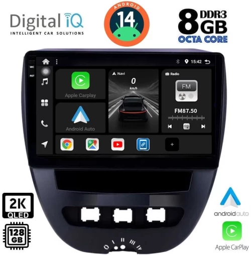 DIGITAL IQ BXF 8707_CPAA (10inc) MULTIMEDIA TABLET for CITROEN C1-PEUGEOT 107-TOYOTA AYGO mod. 2005-2014 DIQ_BXF_8707