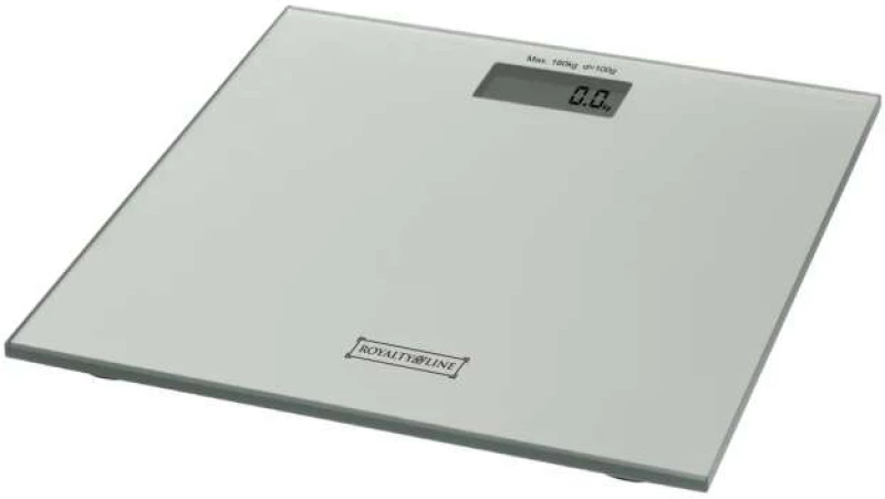Ψηφιακή Ζυγαριά Μπάνιου έως 180Kg από Γυαλί, Royalty Line. PS-3.1122 (Silver)