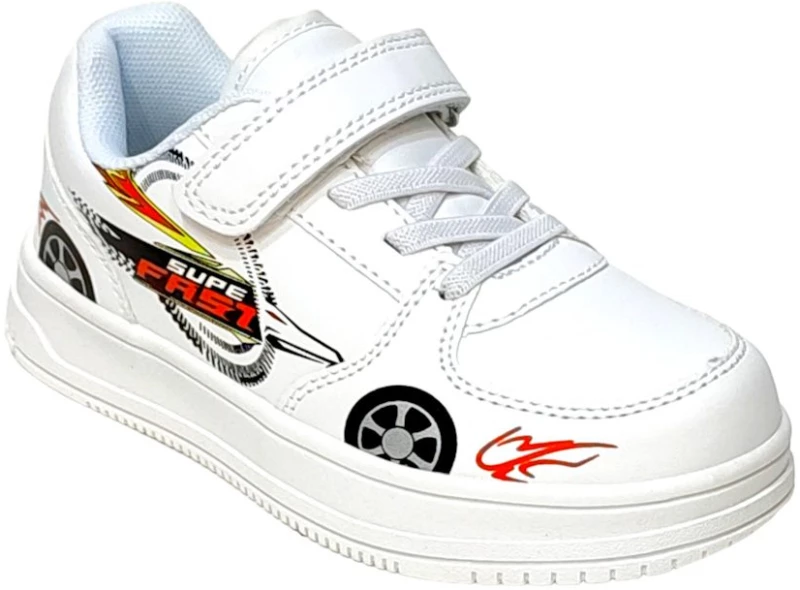 SNEAKER ΑΓΟΡΙ BACIO BC061-M ΑΣΠΡΟ (25-36)